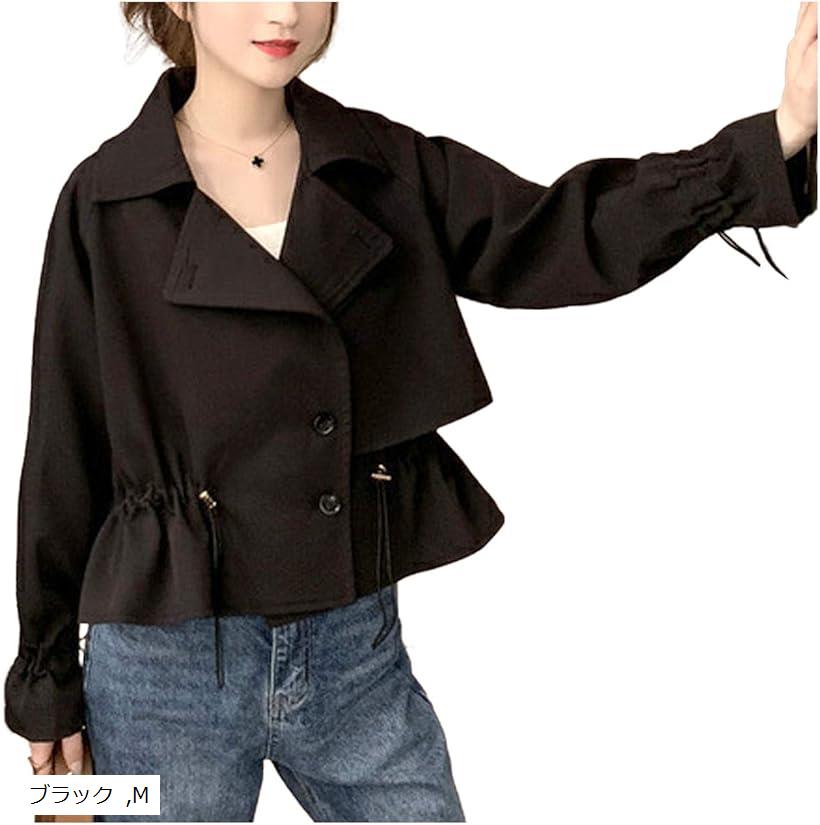 楽天市場】トレンチコート レディース ショート丈 アウター ジャケット