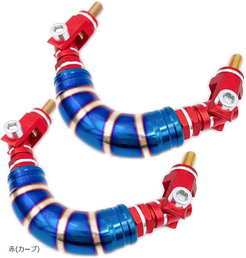 互換品 汎用 アシストグリップ 社外品 (赤(カーブ), カーブ)