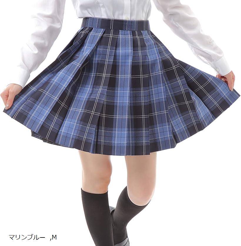 楽天市場】プリーツスカート チェック柄 ミニ スクールスカート 学生服