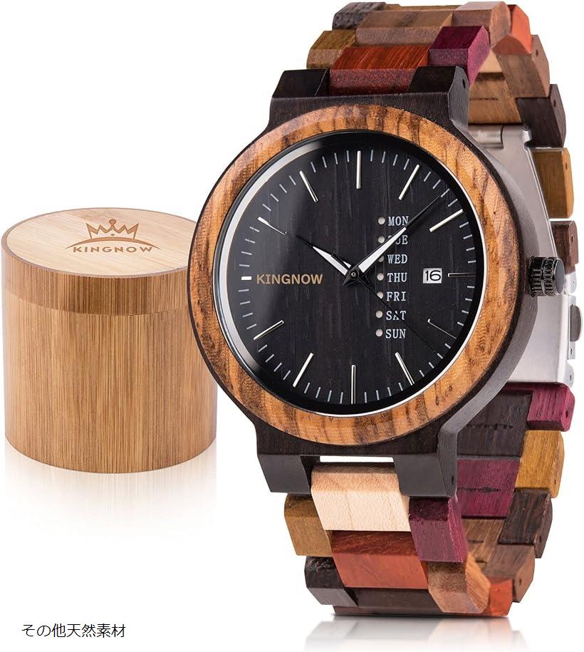 腕時計 メンズ アナログ |RORIOS 木製 Watches for Men/Women アナログ Quartz Watch with Leathe RORIOS木製 腕時計 メンズ クオーツウォッチ おしゃれナチュラル