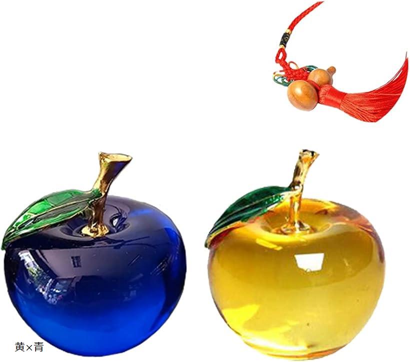 リンゴ型メタルオブジェ 2色セット リンゴ型メタルオブジェ 2色セット 置物