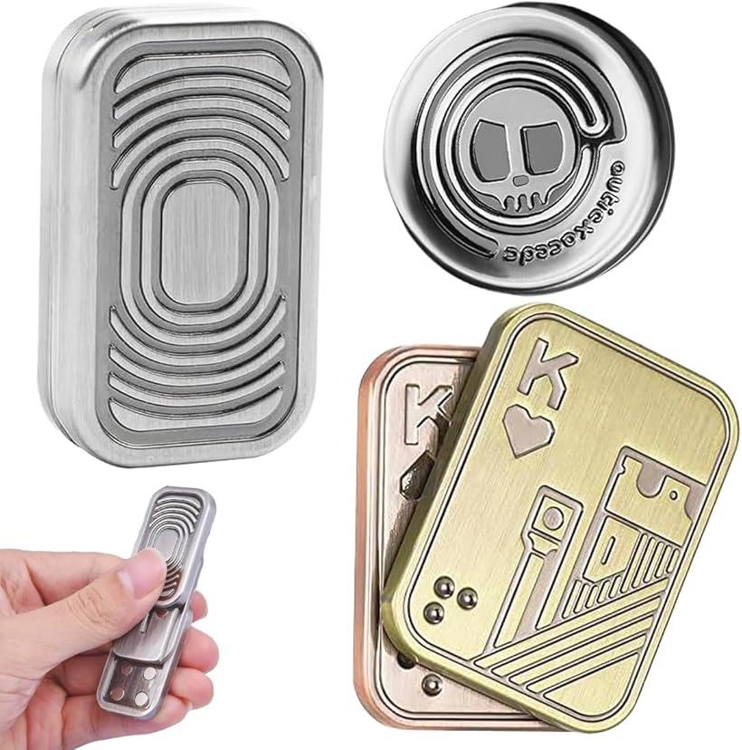 銃型 フィジェットトイ EDC ＋フィジェットスライダー 2点セット Amazon | FIRE BULL フィジェットトイ EDC 合金 フィジェット