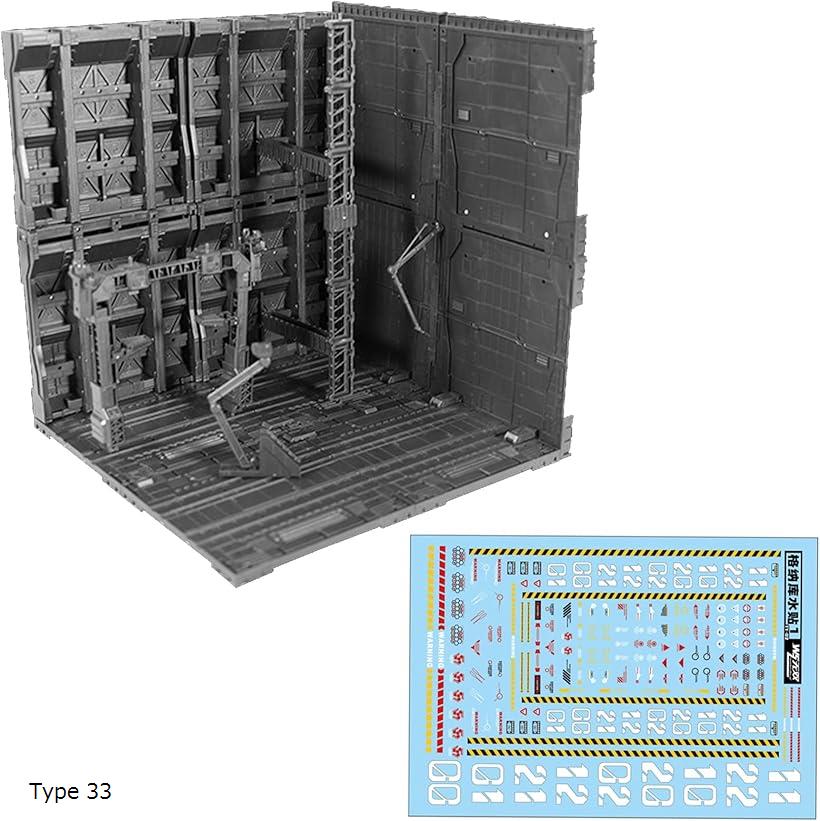 楽天市場】プラモデル ジオラマベース 格納庫 アクションベース