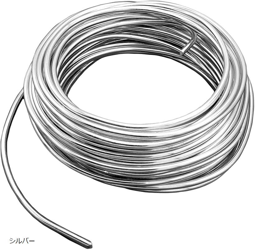楽天市場】アルミワイヤー 針金 アルミ線 ワイヤークラフト 全長10m