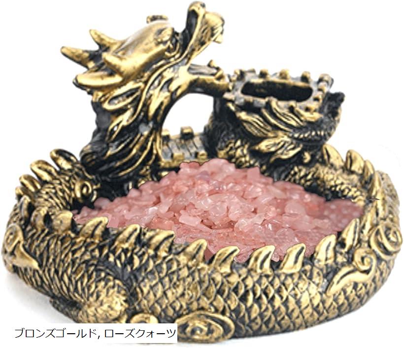 楽天市場】龍 置物 パワーストーン さざれ石 ローズクォーツ ローズ