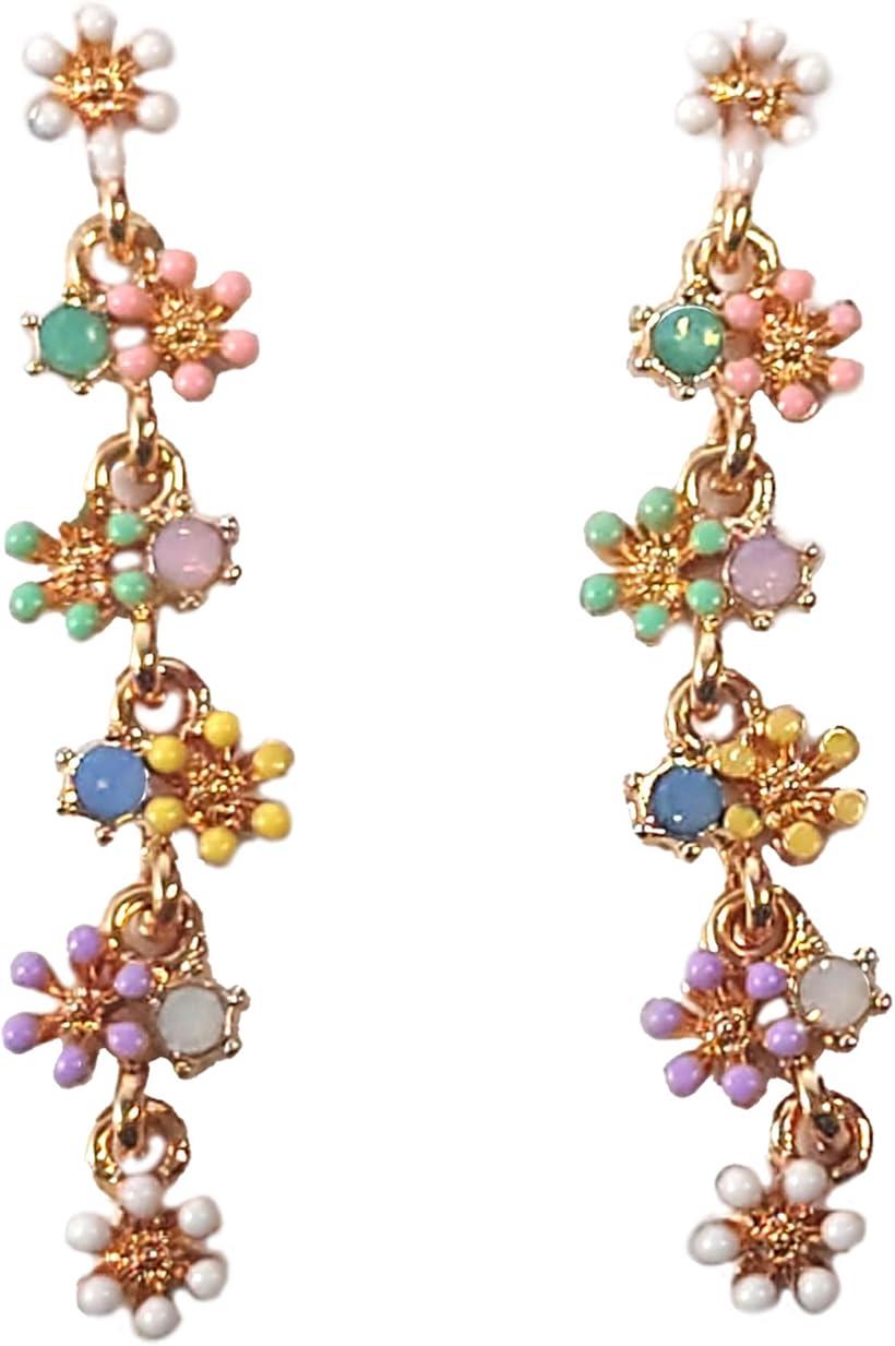 楽天市場】マルチカラー フラワー ピアス かわいい キュート ガーリー
