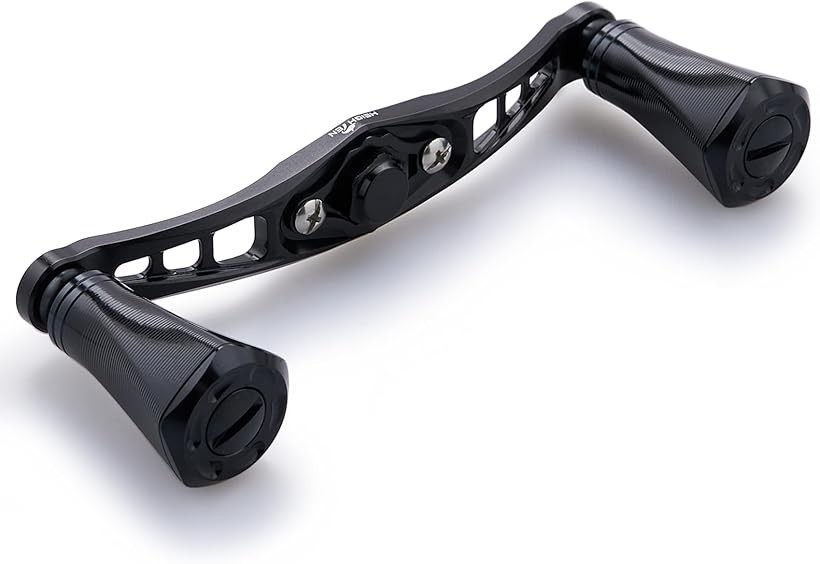 92mm リール ハンドル 20mmノブ搭載 シマノ SHIMANO ダイワ DAIWA アブ Abu 通用 ベイトリール Tornado Series 688(ブラック)