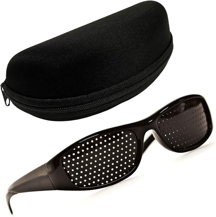 楽天市場】【メール便対応】視力トレーニングメガネ 穴あき眼鏡 ピン