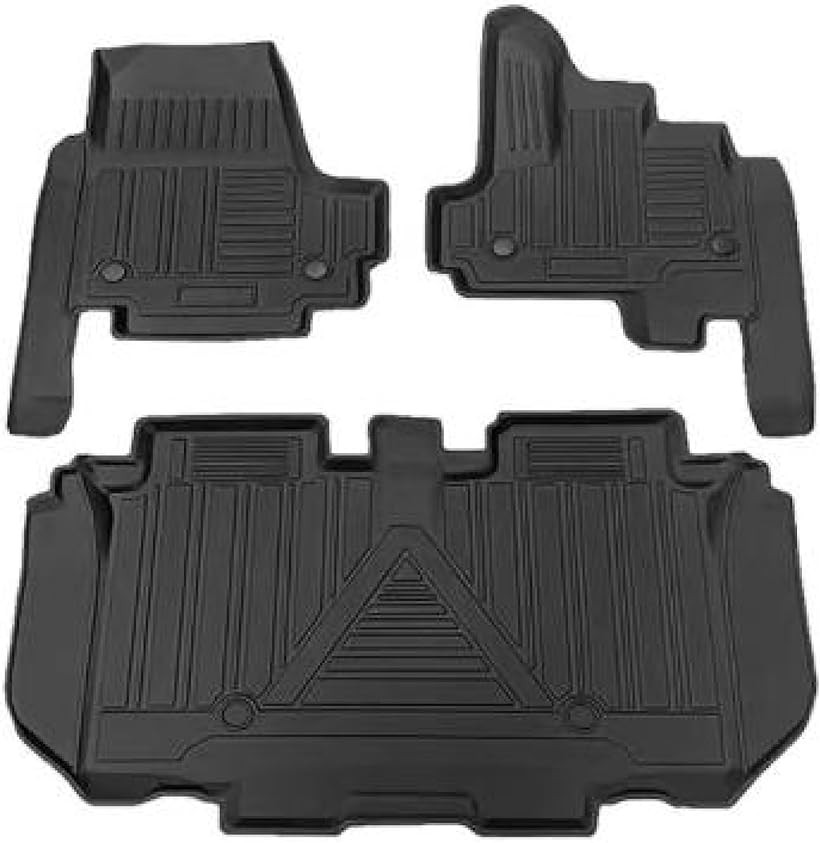 互換品ホンダ 新型 N-BOX JF3 / JF4 5D立体 フロアマット/ラゲッジマット 専用設計 防水 滑り防止 軽量 撥水加工 ペット 傷/汚れ 保護 Nbox トランク 車用品 カスタム品 (ブラック, フロアマット)