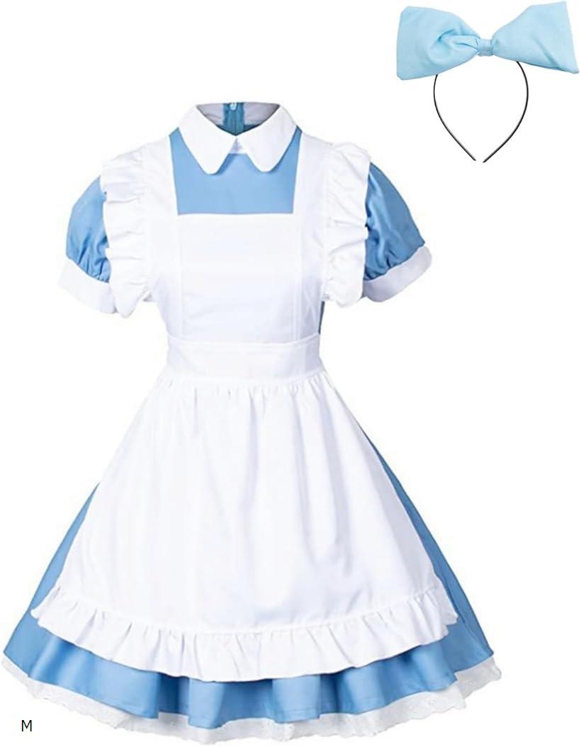 楽天市場】メイド服 コスプレ 3点セット ワンピース エプロン
