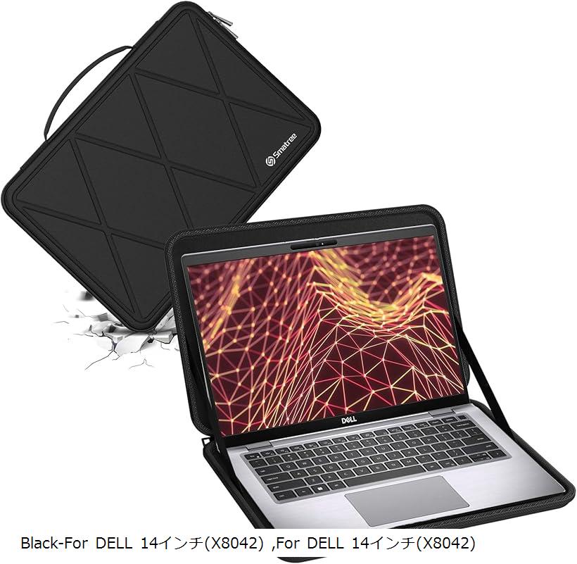 互換品 ハードEVA保護スリーブケース 14インチ DELL Latitude 360度耐衝撃 M50 (Black, For DELL 14インチ（M50）)｜ホリック