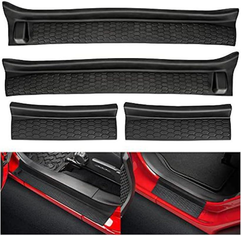 RuggedRidge 正規品　ドアシールガード 4ピースセット Rugged Ridge Jeep Wrangler All-Terrain Door Entry Guards