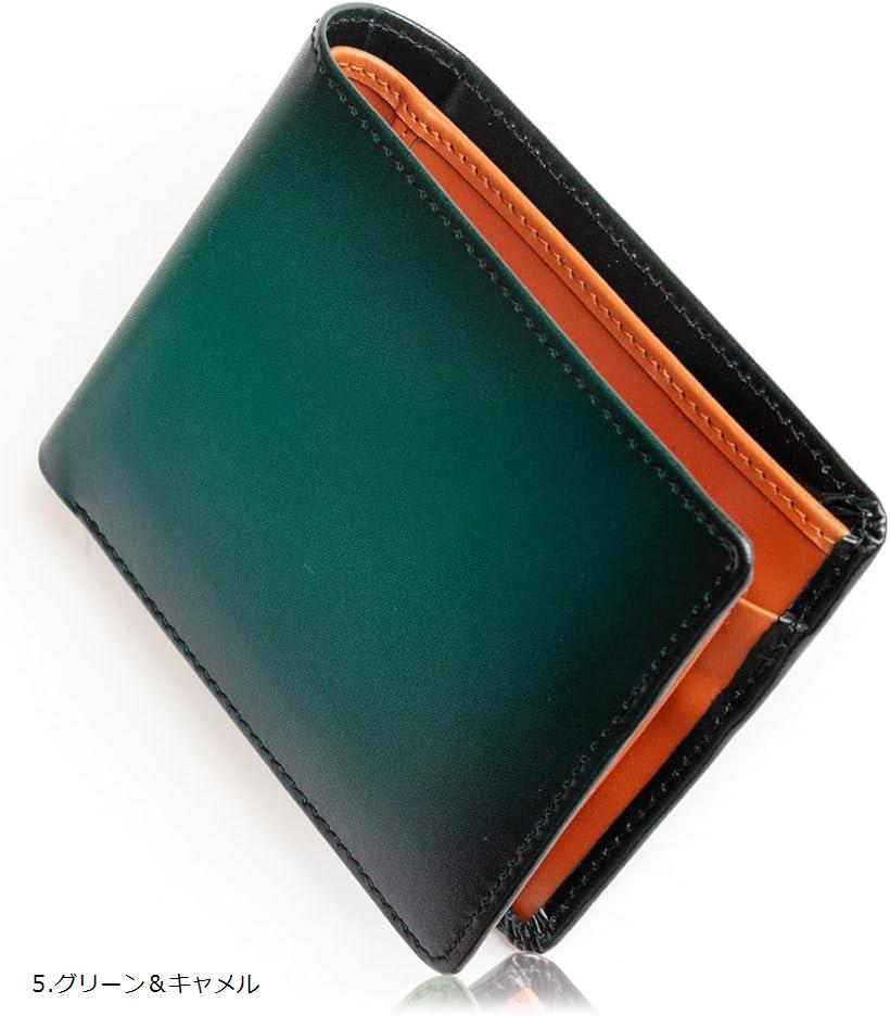 楽天市場】財布 メンズ 2つ折り グラデーション 二つ折り 本革 二
