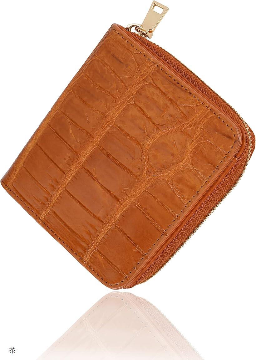 クロコダイル コインケース　カードケース　レッド　期間限定再値下げ sankyo shokai [5%offクーポン]クロコダイル 小銭入れ メンズ 本
