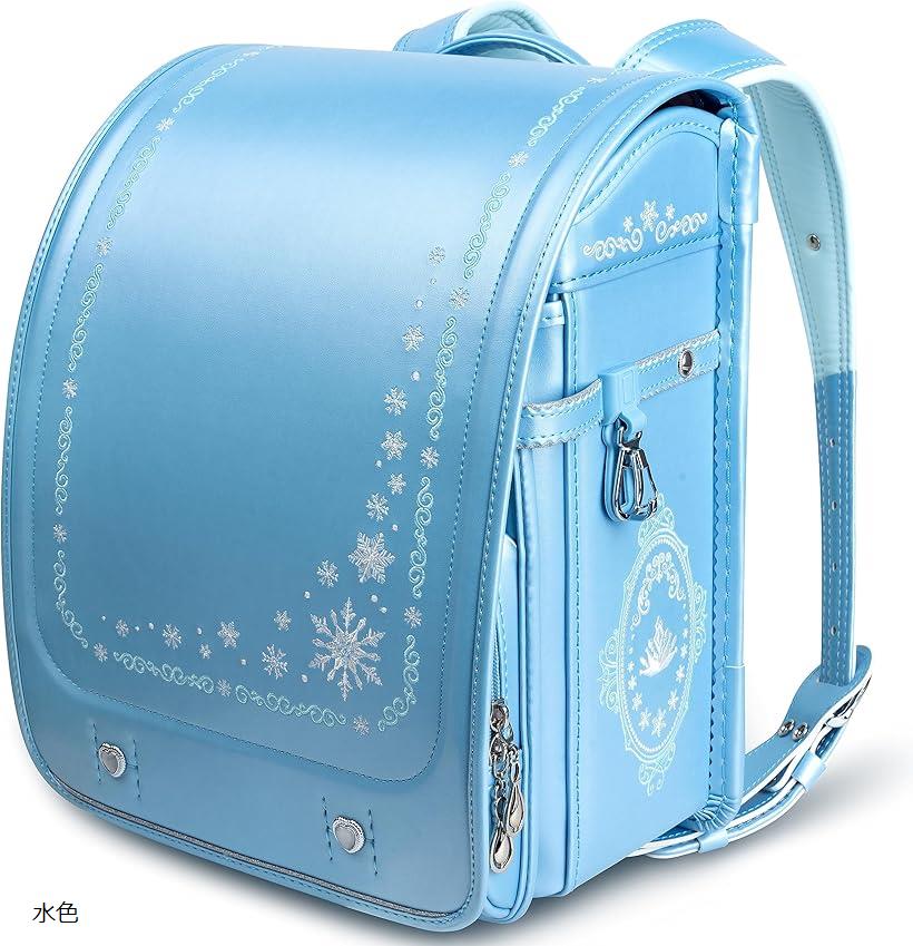 新品❤️ランドセル 水色 女の子 軽量 高級合皮 大容量 自動ロック 通学 入学 公式 ストアベビー・キッズ - 新品❤️ランドセル 水色 女の子