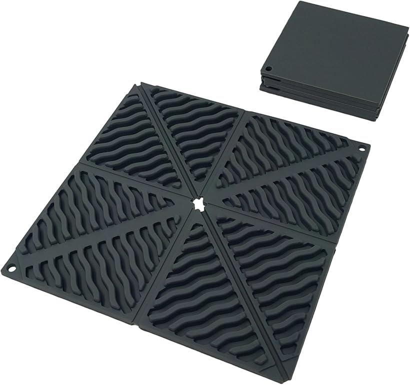 楽天市場】鍋敷き 折りたたみ シリコン 耐熱 マット コースター