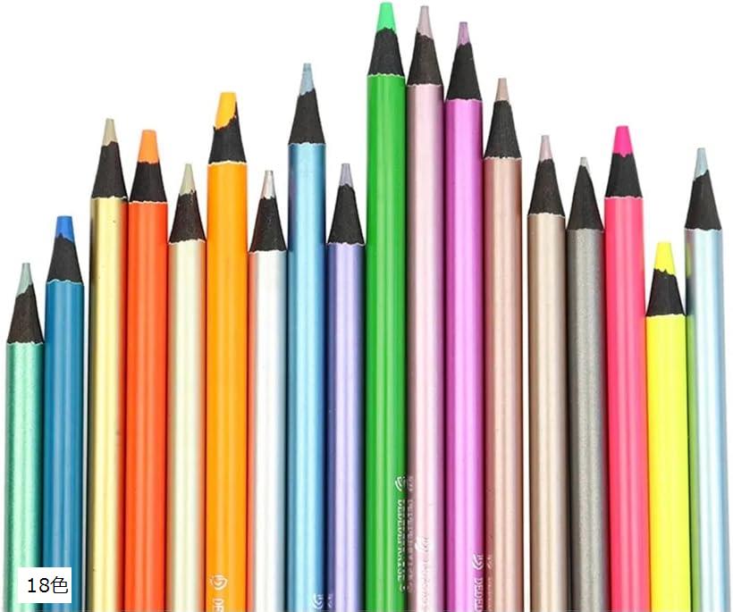 楽天市場】色えんぴつ メタリック 色鉛筆 メタリックカラー グリッター