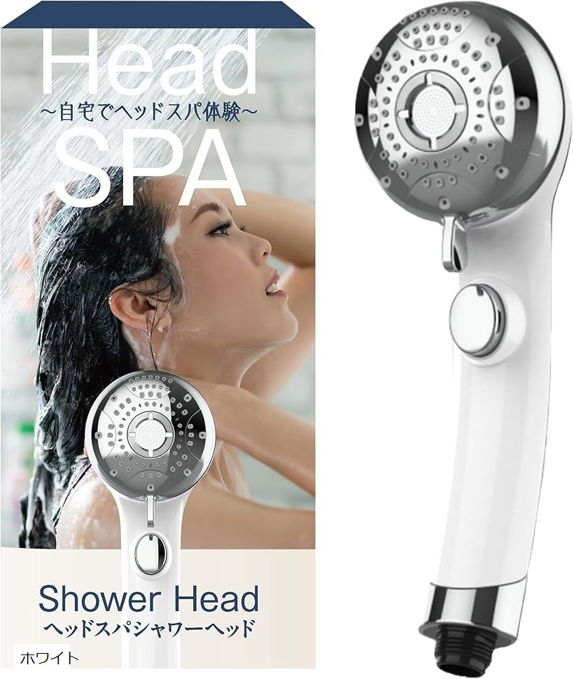楽天市場】ヘッドスパ シャワーヘッド 6段階水流 ポイント マッサージ