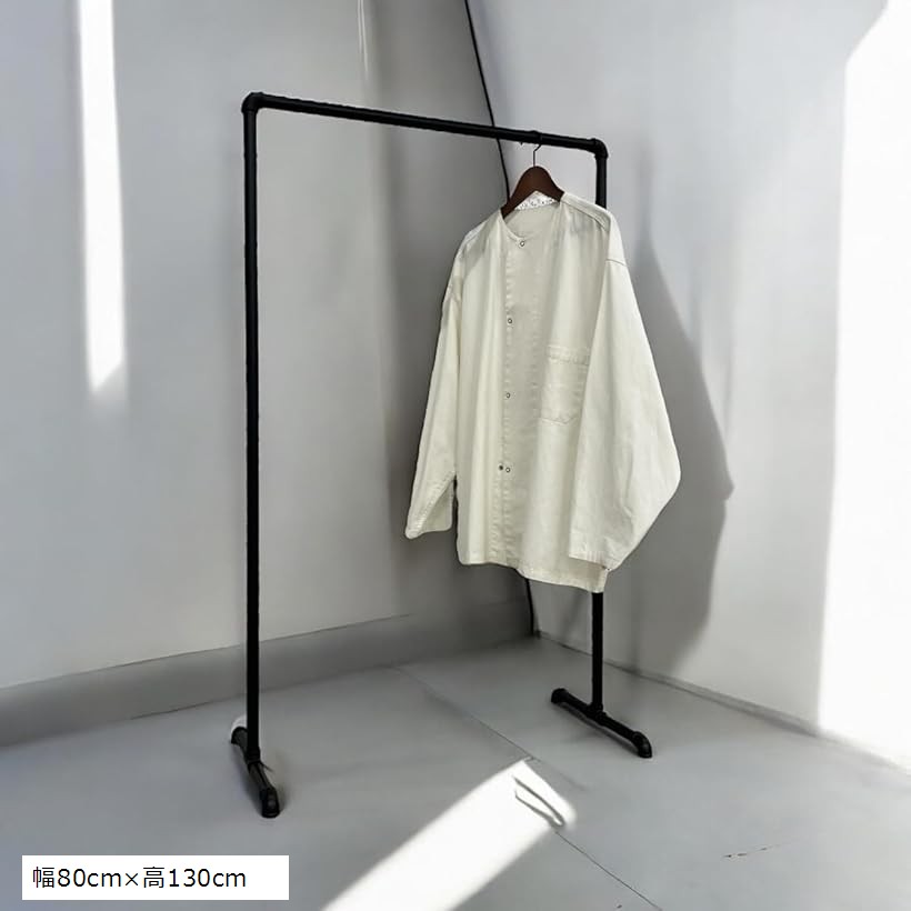 ラック ガス管 アイアン パイプ 鉄 黒 収納 什器 店舗 古着 服 アパレル ラック ガス管 アイアン パイプ 鉄 黒 収納 什器 店舗 古着 服