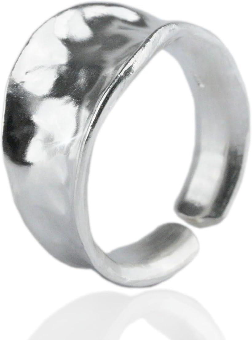 楽天市場】sv925 メンズ指輪 シルバーリング フリーサイズ 槌目 凸凹