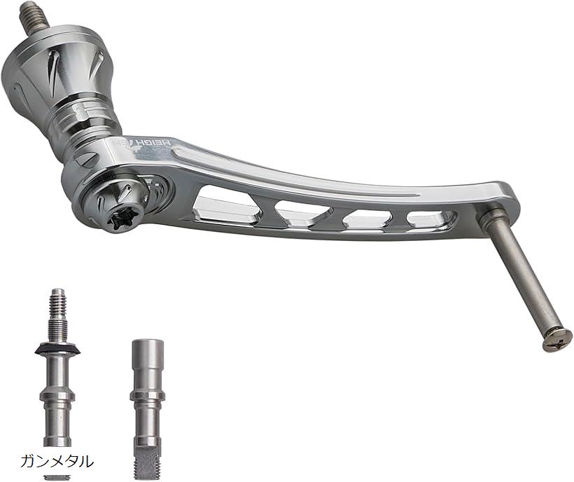可変 リール ハンドル ノブ無し ダイワ DAIWA シマノ SHIMANO 通用 スピニングリール Arch Series (ガンメタル)