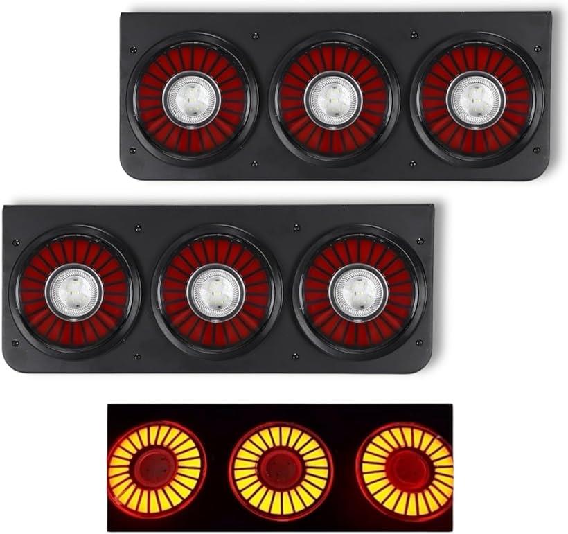 4個セット】LEDラウンド型テールランプ（ストップ・スモール・バック12/24V 4個セット】LEDラウンド型テールランプ（ストップ・スモール