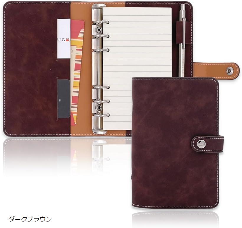 odoruリフィルジッパーポーチ バイブル ブラウンレザー 6穴リフィル Amazon.co.jp: Ashford(アシュフォード) システム手帳リフィル