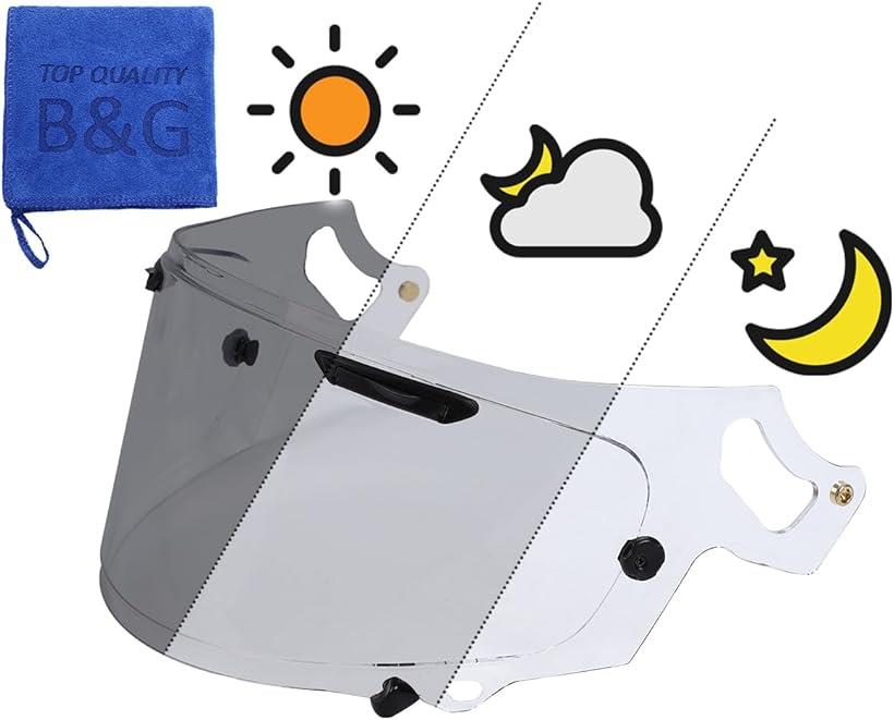 Arai RX7X フォトクロミックシールド RXP 外側オレンジ内側調光！ New