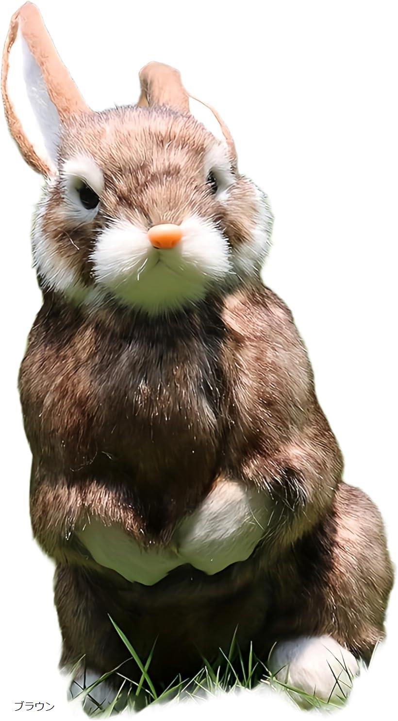 レア★うさぎ　ウサギ　ぬいぐるみ オブジェ 置き物　飾り　ラビット　雑貨 楽天市場】ウサギ 置物 リアルなうさぎのぬいぐるみ ジャック