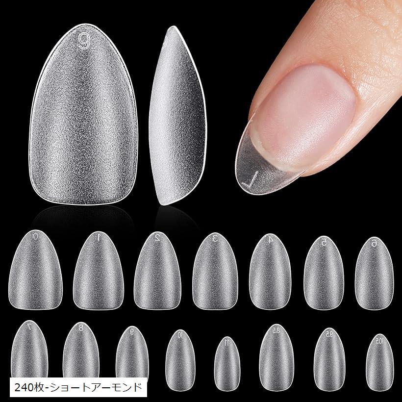 未使用　ネイルチップ 楽天市場】ネイルチップ サンディング済み クリアチップ 自然な