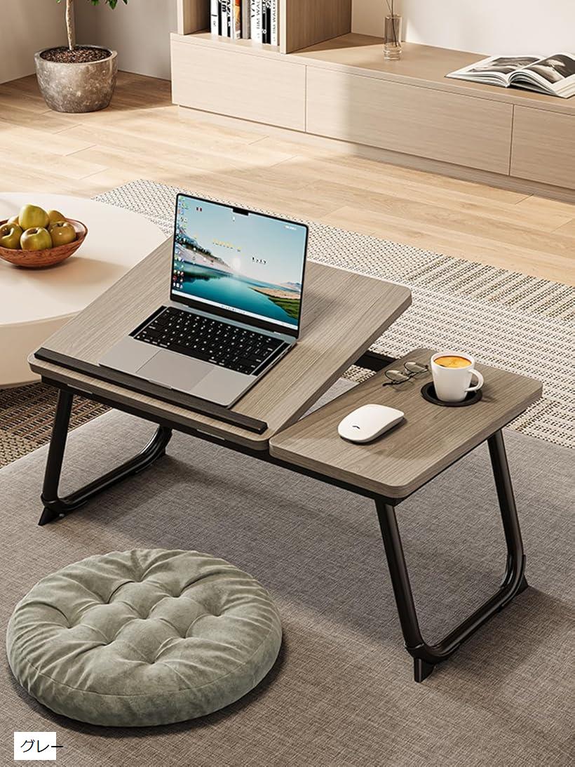 ノートパソコンデスク  バンブー折りたたみテーブル ローテーブル55*35cm 楽天市場】サイズ：幅55×奥行35×高さ23~33cm 高さ調節可能 ロー