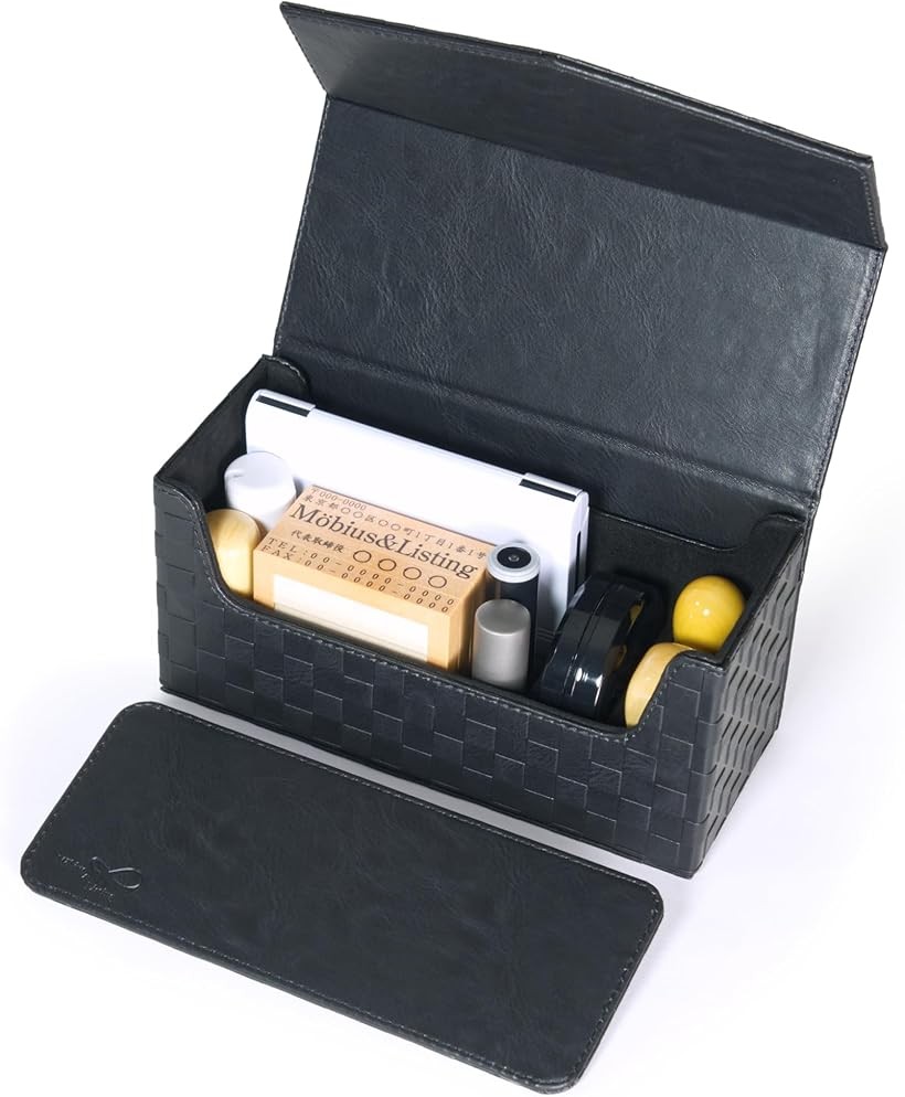 楽天市場】【楽天ランキング1位入賞】印鑑ケース はんこポーチ ハンコ 多機能 一括収納 コンパクト 持ち運び ファスナー 仕切り 本革 本格 ブラック  (ブラック) : ホリック