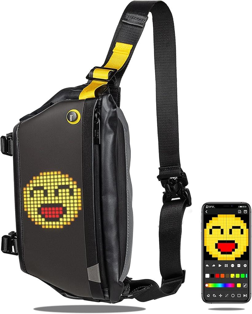Divoom Pixoo Sling Bag ピクセルアート ボディバッグ Divoom Pixoo Sling Bag ピクセルアート ボディバッグ