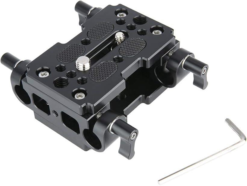 楽天市場】互換品汎用ベースプレート 15mmロッドクランプ付き 2個