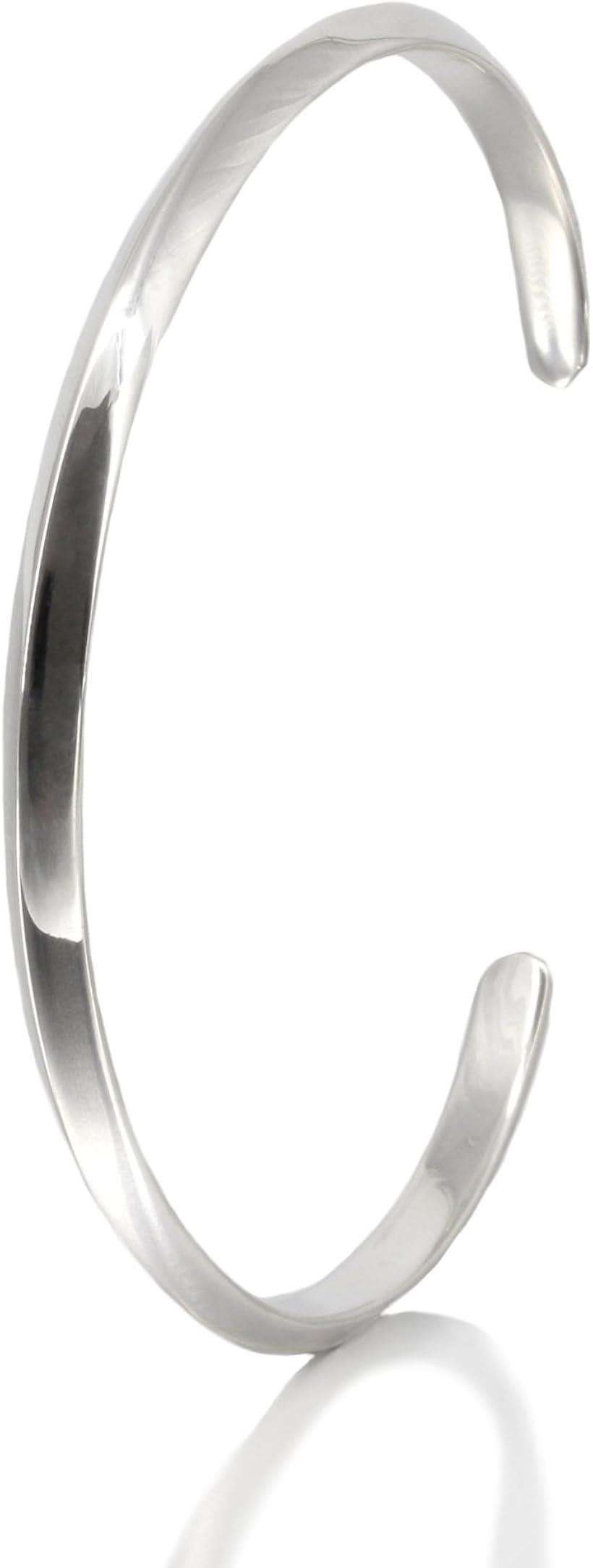 シルバー925 シルバーブレスレットシンプル バングル 銀 シンプル プレーン シルバー 925 バングル シンプル プレーン メンズ ブレスレット