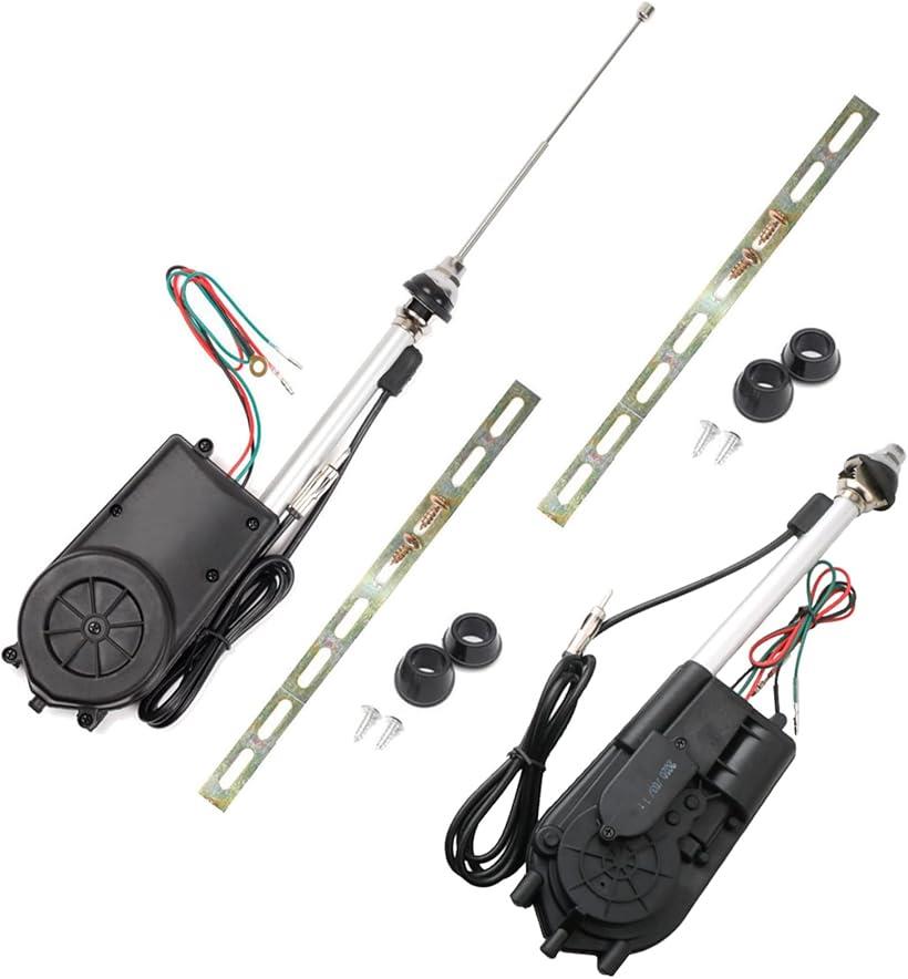 楽天市場】汎用 電動 アンテナ セット AM FM カー ラジオ オート