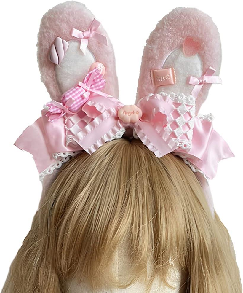 楽天市場】レースがかわいい鈴付きピンクカチューシャ アニマル