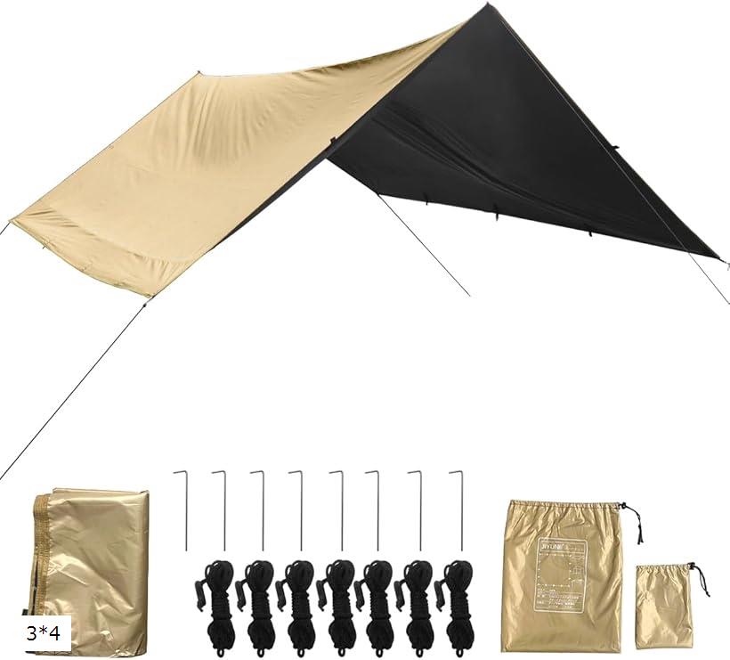 楽天市場】Mountainhiker大型タープ640x565cmシルバーコーティング210D