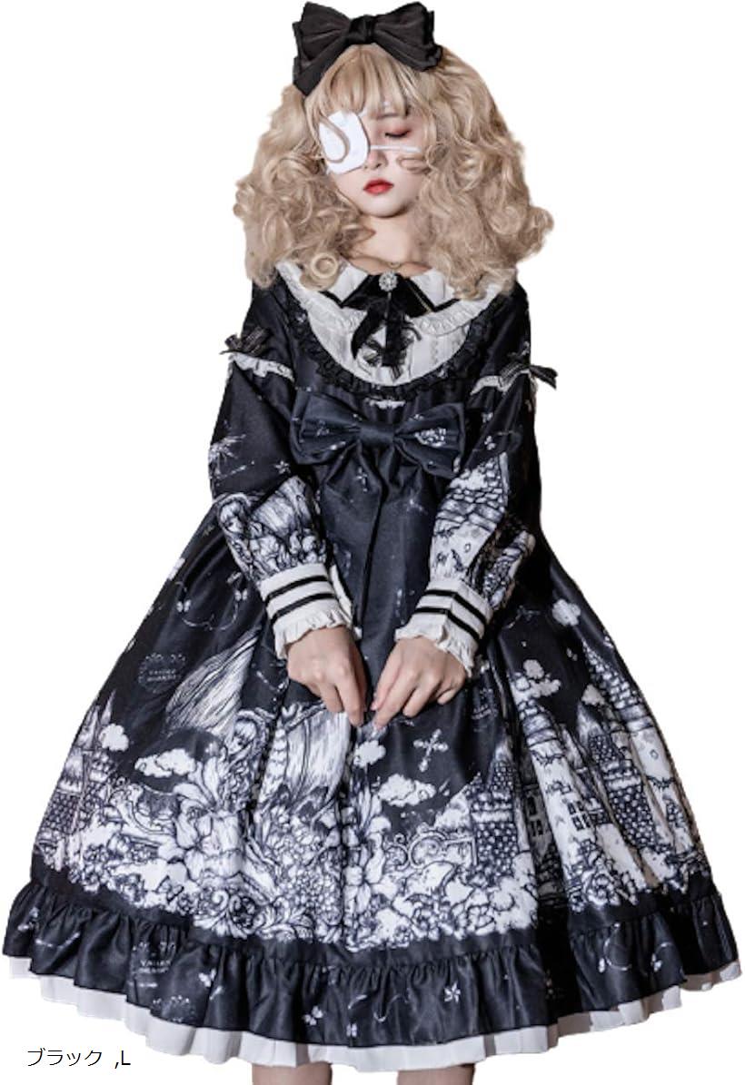 楽天市場】レディレイジー ゴスロリ 長袖 ドレス ワンピース スカート