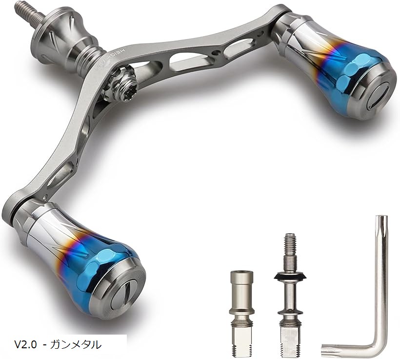 楽天市場】V2.0 95mm リール ハンドル 20mm ハンドルノブ 搭載 シマノ