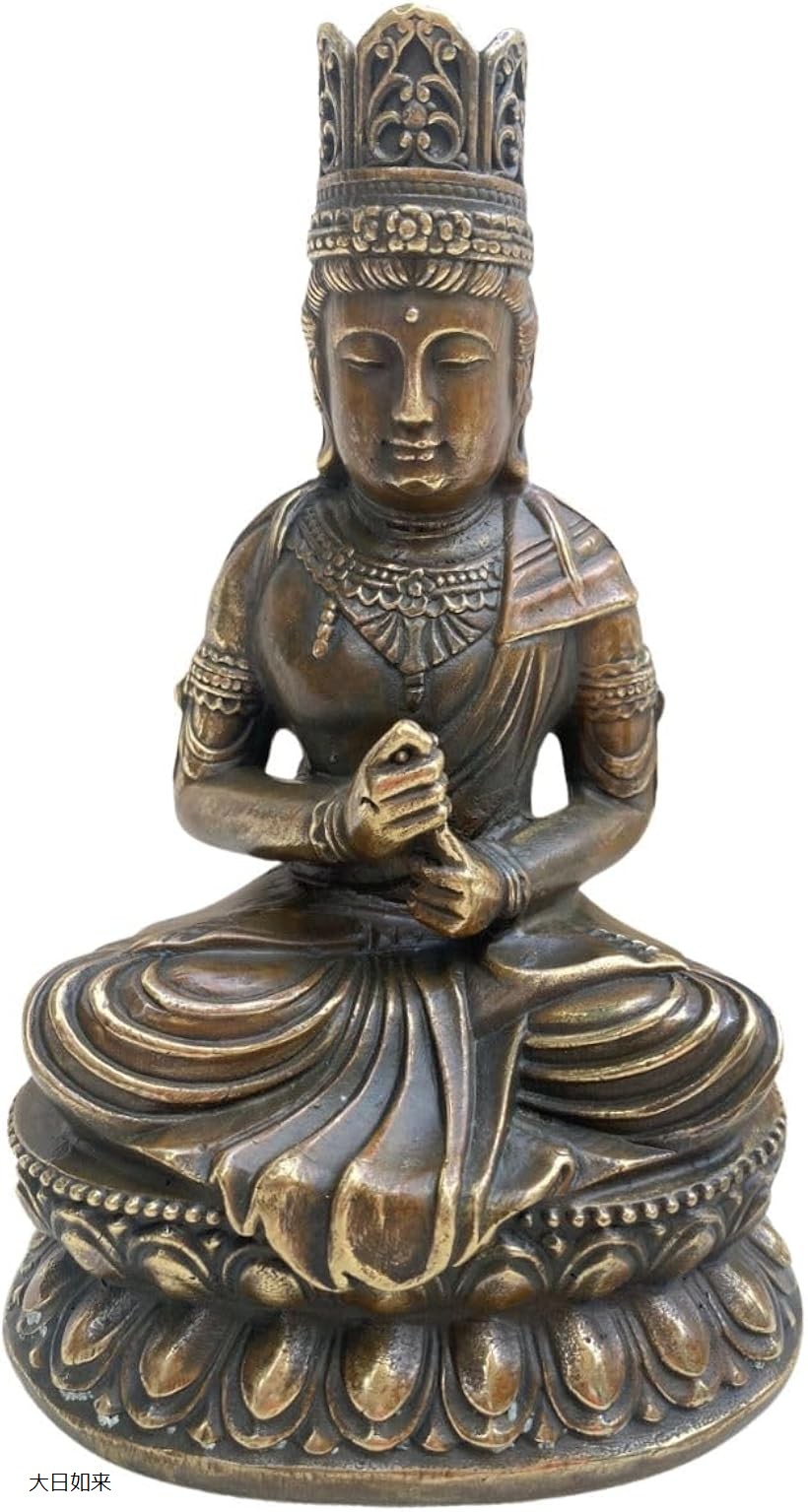 楽天市場】三尊仏座像 阿弥陀如来 観音菩薩 大日如来（ 金属製 ）高さ