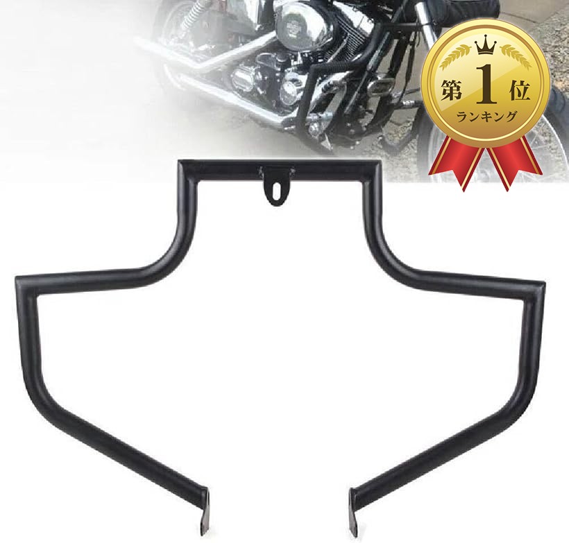 互換品ハーレー/harley ソフテイル ファットボーイ クラシック エンジンガード クラッシュバー FLST FLSTC FLSTS FLSTFBS FLSTSB FLSTSE 等 2000-2017 フロント フットレスト (ブラック)