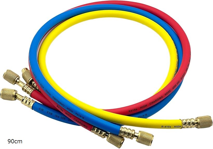 楽天市場】MONOSTORE 汎用 エアコンガス チャージホース R410a R32 3本
