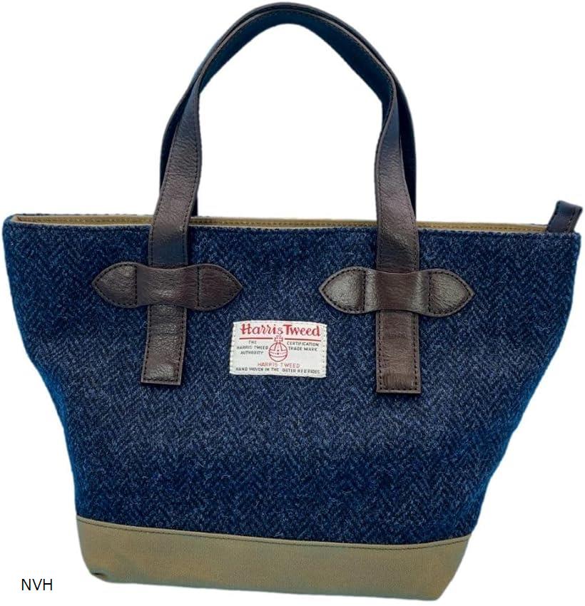 楽天市場】Harris Tweed ハリスツイードxパラフィン帆布の横型手提げ