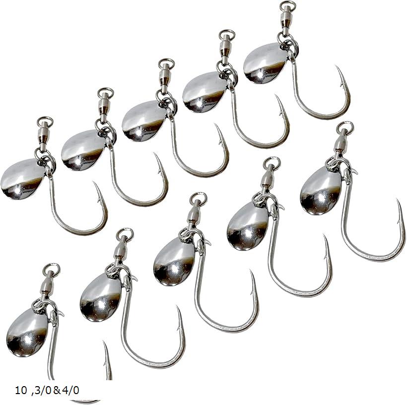 ブレードジギング　ルアー各種とフック付き 楽天市場】【にしはや】ブレードジギング用フック1/0 10個 セット