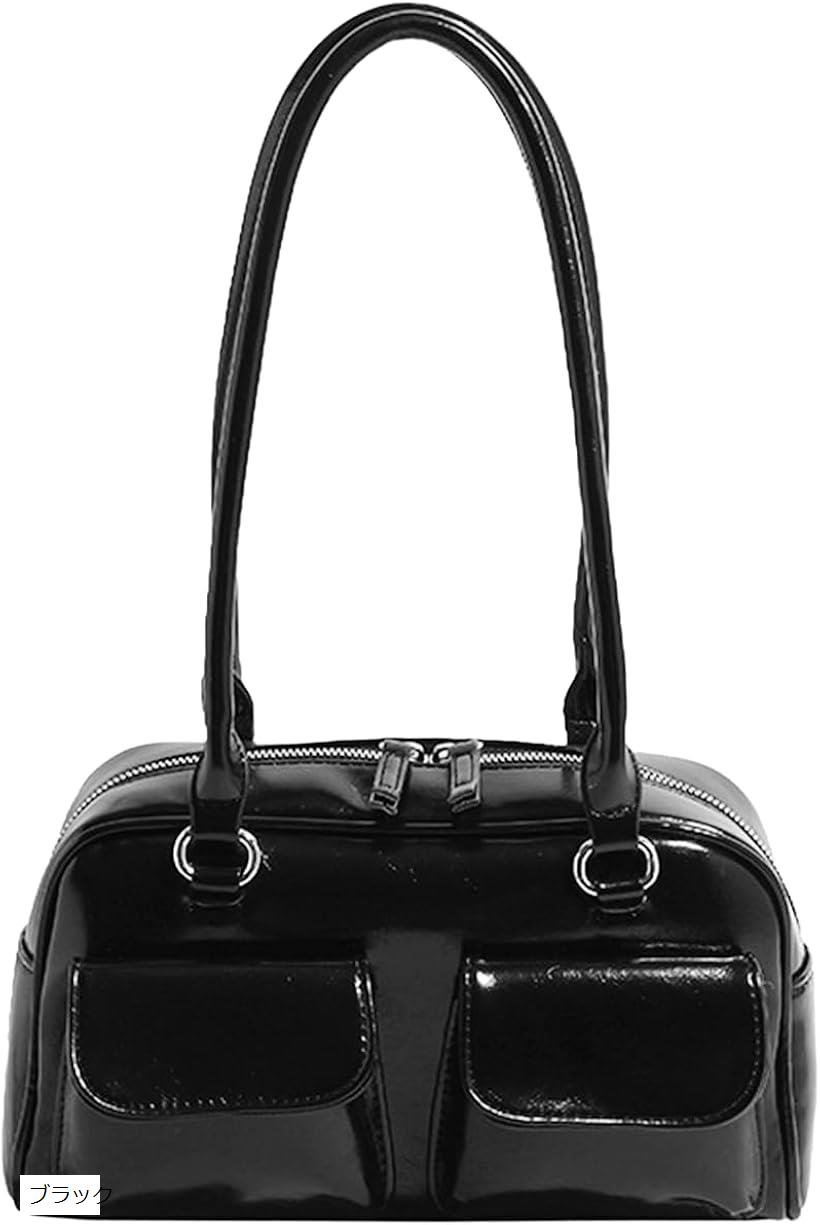 楽天市場】ダブルポケット ミニボストンバッグ 横長バッグ