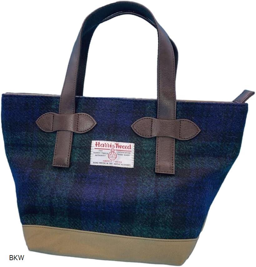 楽天市場】Harris Tweed ハリスツイードxパラフィン帆布の横型手提げ
