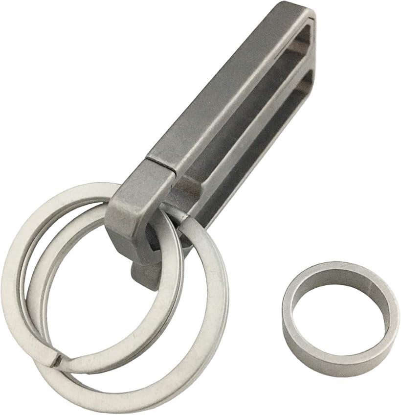 楽天市場】ベルトクリップ チタン製 キーホルダー カラビナ キーリング