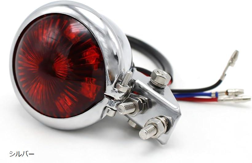d*7様 バイク用テールランプ 黒 赤 付属品あり バイク テールランプ LED リア テールライト ブレーキランプ