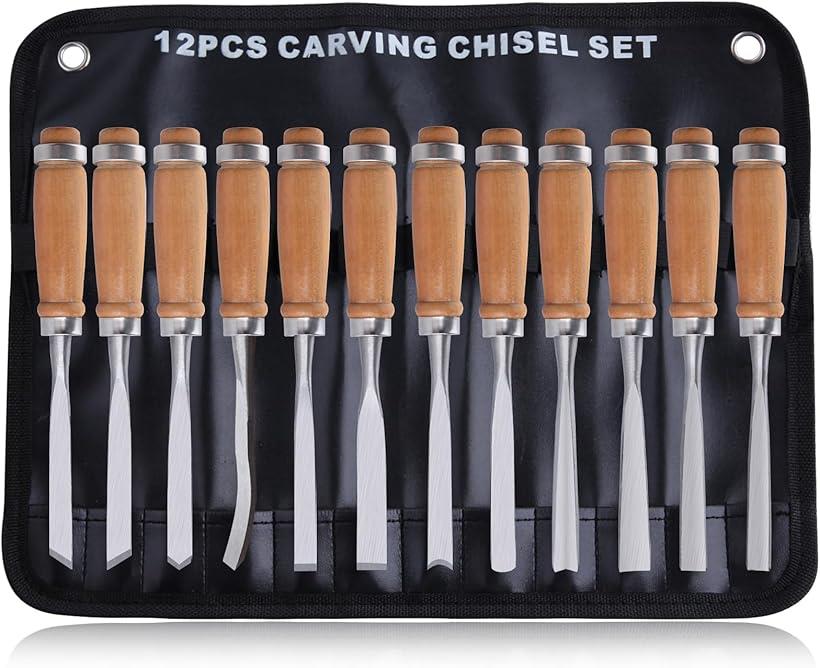 楽天市場】【楽天ランキング1位入賞】木彫りノミセット 木彫りノミ12本